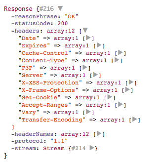 Output of cURL respone in Guzzle