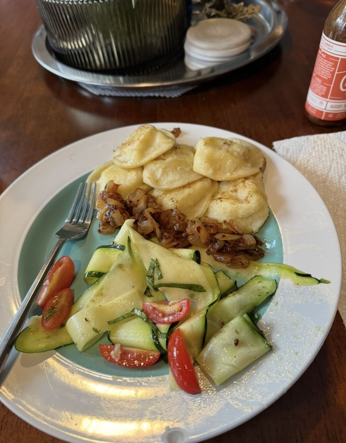 Pirogi, Zucchini, Tomatoes and Onions from the Farmers Market
