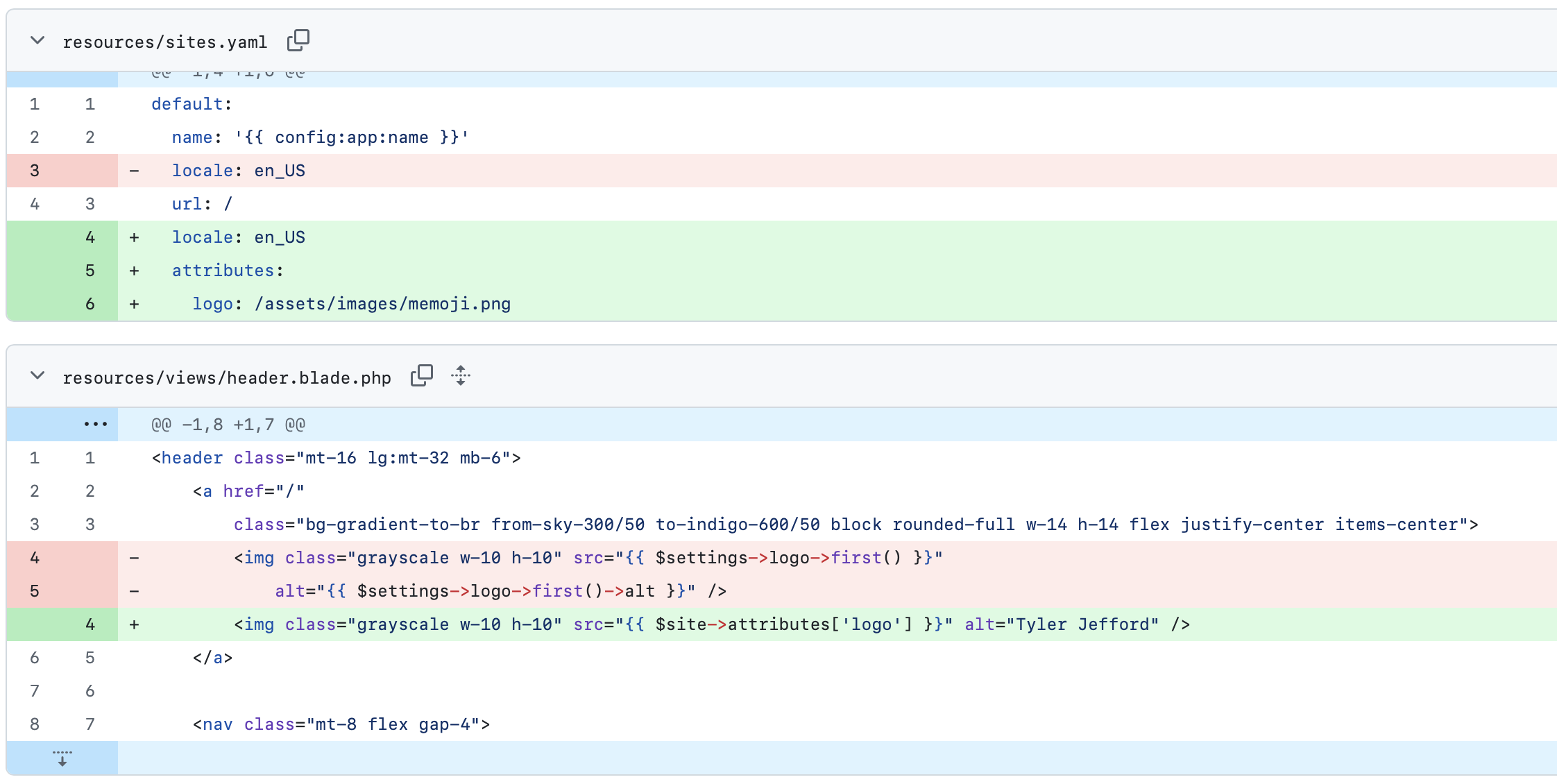 Statamic 6 global config update for logo